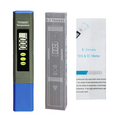 China Salt Meter TDS Tester 2 in 1 Water Quality Multimeter for pH and EC E-3 for sale