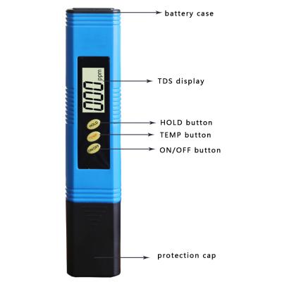 China Portable ABS TDS Dose LCD Digital Water Quality Test Pen TDS Meter 0~9990ppm for sale