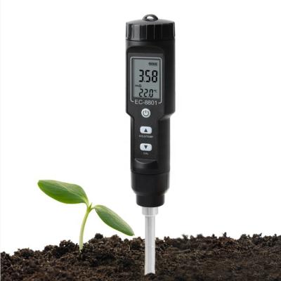 China high quality digital soil water ec temp meter for agriculture EC-8801 for sale