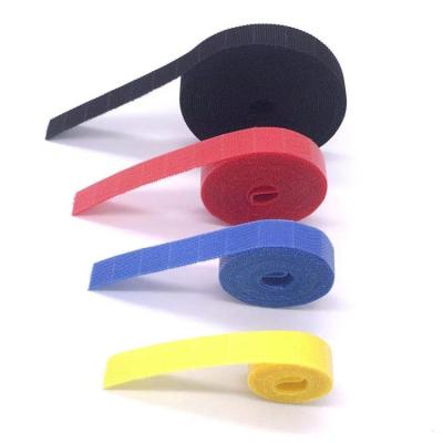 China Elastic Wholesale Fastening Material Cable Tie Strap Hook And Loop Cable Tie for sale