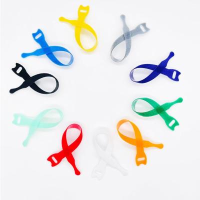 China Durable High Quality Colored Cable Management Belt Hook & Loop Cable Tie for sale