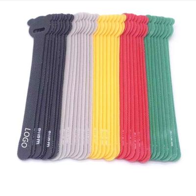 China Fashion Style Sustainable Trendy Single Color Polyester Recycled Polyester Self Locking Tying Band for sale