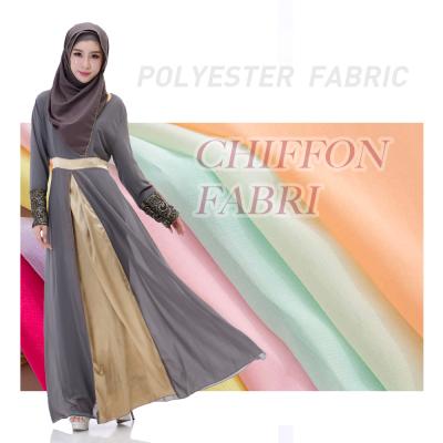 China 2021 High Quality Waterproof 100% Polyester Chiffon Fabric For Dresses Chiffon Fabric for sale