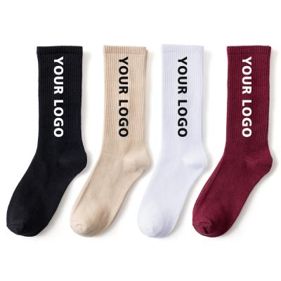 China Uron QUICK DRY 2021 High Quality Custom Socks Factory Customize Crew Socks Calcetines Custom Socks for sale