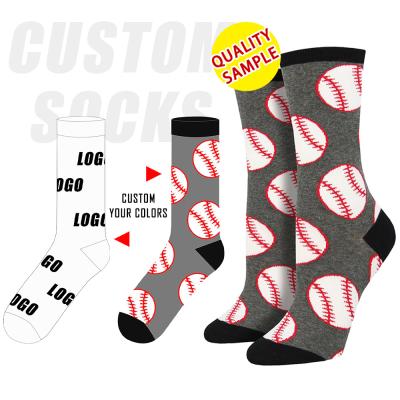 China High Quality Breathable Custom Logo Crew Socks Custom Funny Fashion Socks Unisex for sale