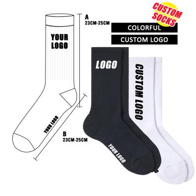 China Fashion QUICK DRY High Quality Crew Bangs With Logo Custom Socks Women Designer Women Cotton Socks for sale