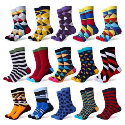 China 100% Uron Design 100% Professional Happy DRY Jacquard Socks Colorful Custom Design Socks Funny Socks Man Happy Socks for sale