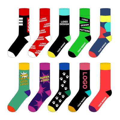 China High Quality QUICK DRY Custom Socks Factory Customize Crew Socks Cartoon Character Funny Fashion Happy Socks for sale