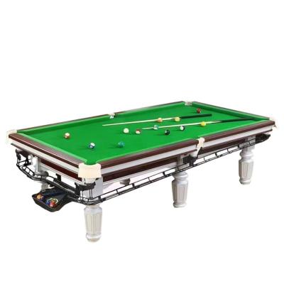 China American standard copper mouth bag cowhide style Qiao style pool table, Qingshi Zhongba steel warehouse, commercial marble pool table, double pure for sale