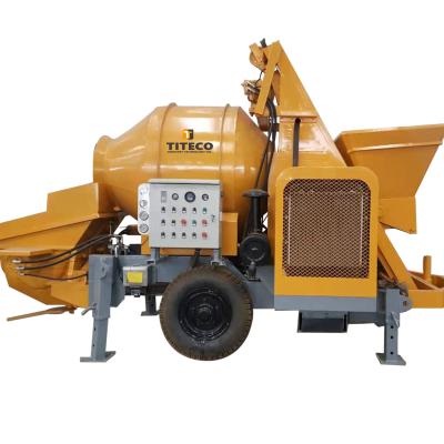 China Hot Selling Simple Operation Good Quality Diesel Engine Concrete Drum Mixing Conveying Pump For Sale for sale