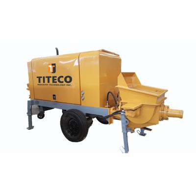 China 2021 Single Operation Factory Price Trailer Concrete Pump Trailer Single Stationary Diesel Concrete Pump for sale