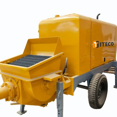 China Hot sale low price single operation trailer concrete pump stationary diesel concrete pump for sale for sale