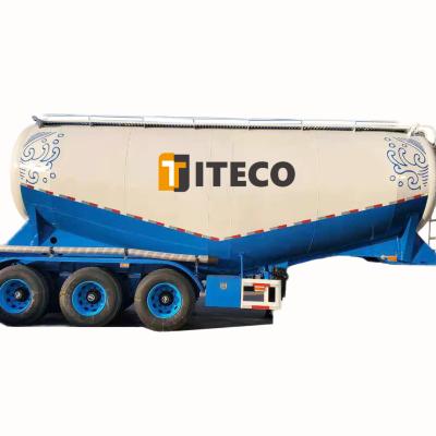 China Building Material Shops Semi Powder Cement Fly Ash Storage Tank Semi Trailer Truck Hauler Trailer Carrier 3 Axles V Type for sale