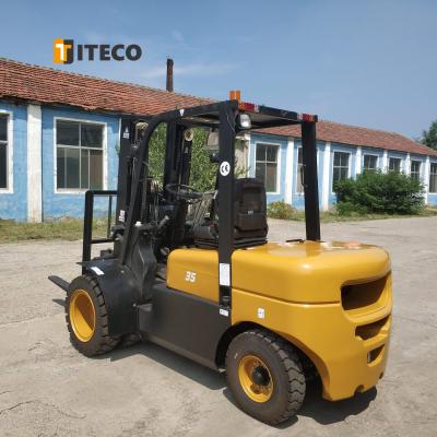 China Building Material Shops Hot Sale Chinese Diesel Hydraulic 3.5 Ton Forklift For Sale for sale