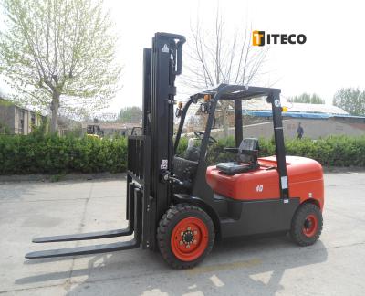 China Stores Professional Chinese Diesel Hydraulic 4 Ton Forklift Two Stage Construction Material Truck 3000mm For Sales for sale