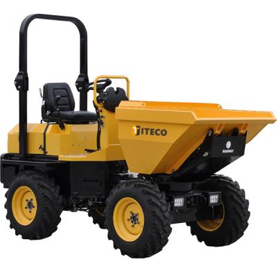 China Building Material Shops 1.5T Wheel Drive Hydraulic Garden Mini Dumper For Sale for sale