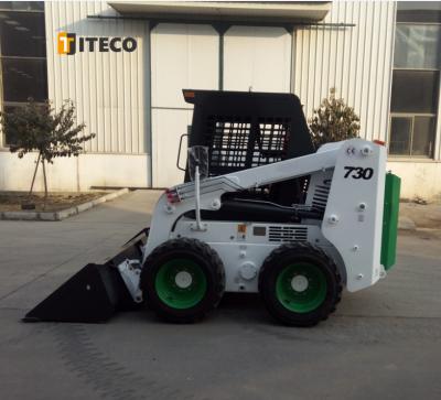 China Construction Material Stores Mini Skid Steer Wheel Loader With Bucket Attachment for sale