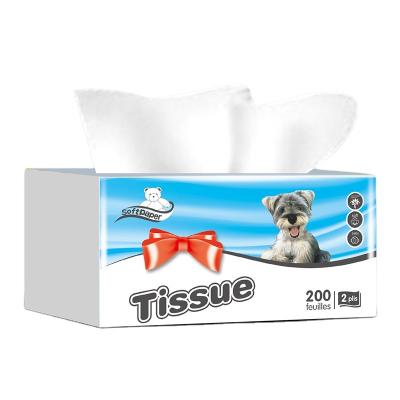 China Eco-Friendly Recycled Facial Tissue Paper Eco-Friendly Pulp Home / Office Cost-Effective for sale