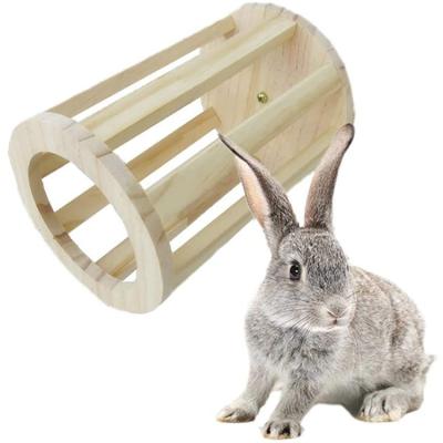 China Sustainable Rabbit Feeding Rack Hay Rack Squirrel Hamster Small Animals Wooden Pet Products for sale