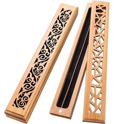 China Chinese Incense Aroma Stick Holder Incense Box Incense Burner Wholesale Custom Wooden Gift Box for sale