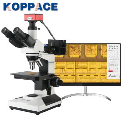 China KOPPACE HD 2 million pixels 50X-400X metallurgical microscope can be measured on the screen taking the photos and videos KP-L2003-2K for sale