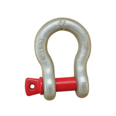 China Widely Us Type Adjustable Bow Shackle With Security Bolt And Nut Hot Dip Galvanized Bow Shackle for sale