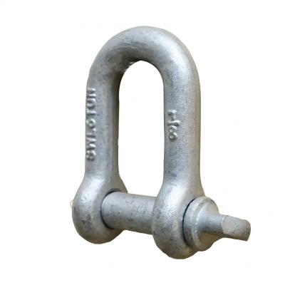 China High Quality Widely Hot Dipped Galvanized Standard Marine Anchor Lifting Chain D Shackles D Straight Shackle for sale