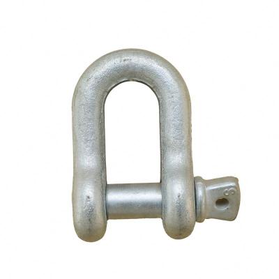 China Widely Anshun Hot Dip Galvanized Drop Forged High Load Lifting Marine Screw Pin Chain Shackle for sale