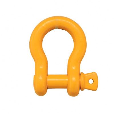 China Widely Bow European Type Shackle With Collar Pin Rigging Hardware Fittings Heavy Duty Anchor Shckle Galvanized Shackle for sale