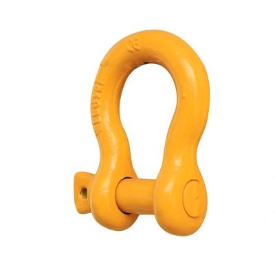 China European Type Widely Lifting Mini Bow Shackle With Round Stainless Steel Adjustable Bow Shackle Pin for sale