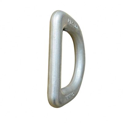 China Widely Steel Pipe Fin-reinforced D-Ring Large Opening D-Ring Lifting Sling Rigging Load-bearing D-Ring for sale