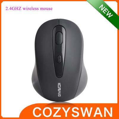 China Wireless 2.4GHZ Black Air Fly Mouse For Computer 10 M Effective Distance 800 / 1600dpi for sale