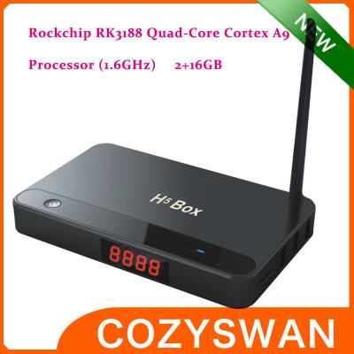 China Smart V4.0 Android 4.2 TV Box H5 Rk3188 1080p Full HD Dual Core Google Android 4.2 TV Box for sale