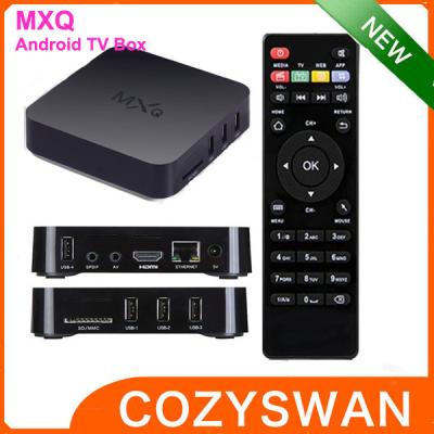 China FLASH androide quad-core de la caja XBMC 8GB NAND de MXQ Amlogic TV en venta