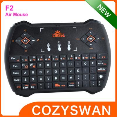 China Chisel F2 remote control Air Fly Mouse 2.4G wireless keyboard for sale