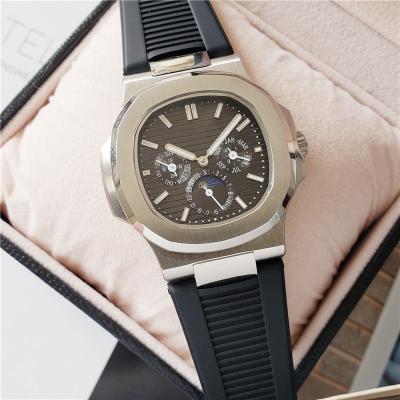 China Waterproof Mechanical Watches Parrot Series Six Dots Steel Band Watches Leisure Fashion Men's Wrist Watch for sale