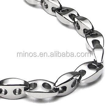 China 10mm Titanium Men's Link Necklace Chain, Fashion Men's Necklace Chain Made Of Titanium for sale