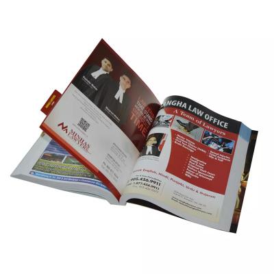 China Film Lamination Brochure Magazine Printing Thickened Folded Brochure Booklet Wholesale for sale