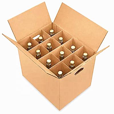 China Recyclable Customize Tequila Cardboard Box 12 pz Box (1000ml) Rigid Corrugated Paper Wine Beverage Packaging Box for sale