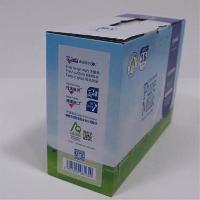 China High Quality Factory Made Corrugated Milk Recycled Card Paper Materials 10 Pack Carton Box Packaging With Competitive Price for sale