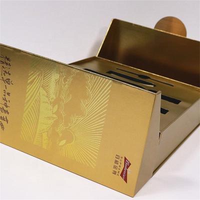 China Materials Factory Direct Sale Recycled Gift Box Beer Box Two Piece Gift Box For Wine Packaging for sale