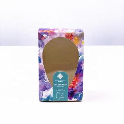 China Cheap Materials Factory Price Recycled Box Custom Cosmetic Perfume Soap Packaging Box With Window for sale