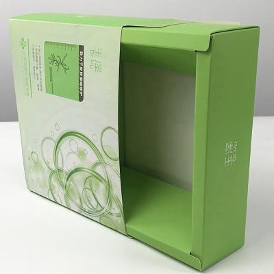 China Recycled Materials Manufacturers Wholesale Custom Design Luxury Cosmetic Packaging Drawer Boxes Makeup Gift Box for sale