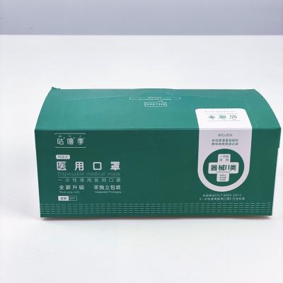 China Recyclable Quickly Customize Cheap Surgical Disposable Face Mask Packaging Paper Box Various Medical Masks Packaging Boxes for sale