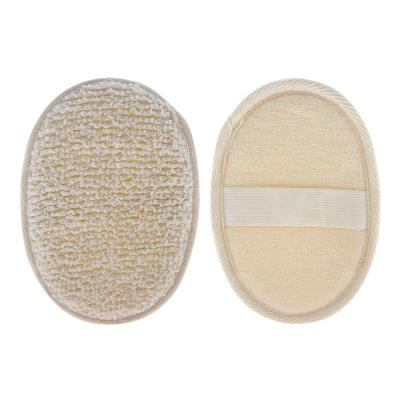 China Exfoliate Bath Sponge Eco-Friendly Natural Hemp Exfoliating Bath Ramie Sisal Sponge and Scrubber Hemp Sponge for Bath for sale