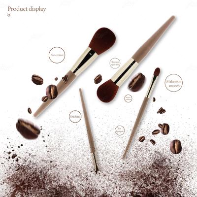 China Round Shape Brush and Spot Brush 4pcs Set Makeup Brushes Plastic Handle Soft Makeup Brush Custom Logo Make Up Brush for sale