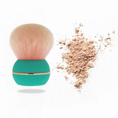 China Portable cute mini powder brush kabuki makeup brush/small mini powder dispensing brush/round powder cheek brush for sale