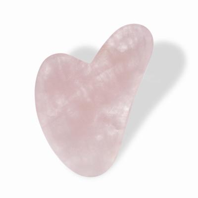 China For Scuffing Massage Back Natural Stone Scratch Board Rose Quartz Guasha Board Chinese Massage Tool Rose Quartz Guasha Tool Kit for sale