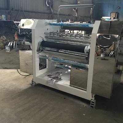 China Single Operation Food Thermal Paper Roll Material Slitting And Rewinding Machine for sale