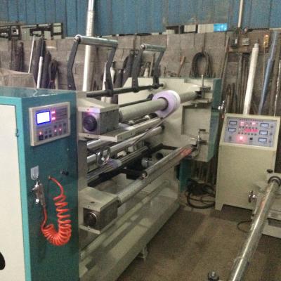 China Food Slitting And Paper Rewinding Machine Bopp Pe Plastic Film Slitting Machine Slitter Price for sale